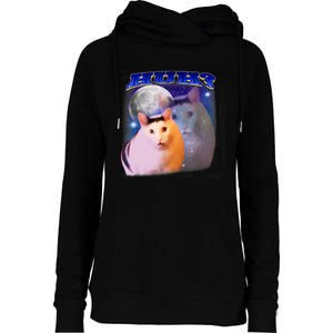 Funny Meme Huh Cat Funny Meme Huh Cat Friend Womens Funnel Neck Pullover Hood