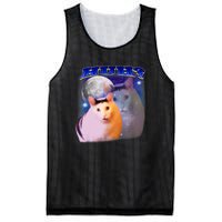 Funny Meme Huh Cat Funny Meme Huh Cat Friend Mesh Reversible Basketball Jersey Tank