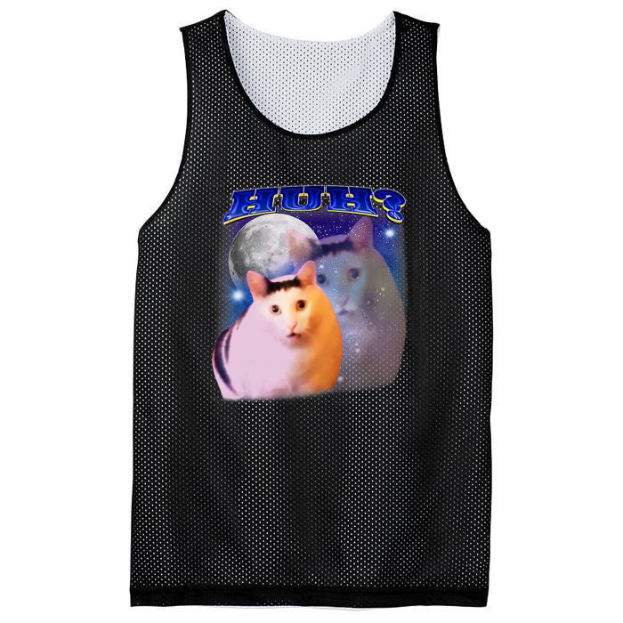 Funny Meme Huh Cat Funny Meme Huh Cat Friend Mesh Reversible Basketball Jersey Tank