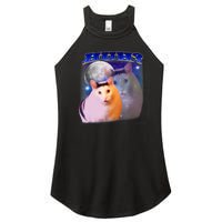 Funny Meme Huh Cat Funny Meme Huh Cat Friend Women's Perfect Tri Rocker Tank