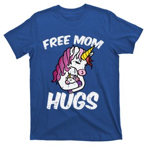 Free Mom Hugs Unicorn Lesbian Lgbtq Pride Flag Mama Gift T-Shirt