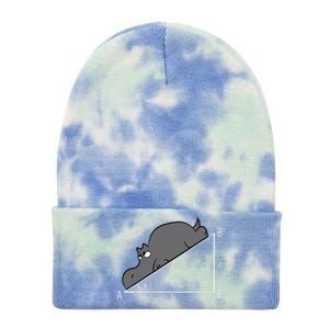 Funny Math Humor Hippotenuse Hypotenuse Funny Tie Dye 12in Knit Beanie