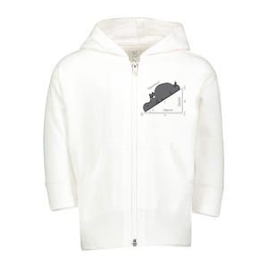 Funny Math Humor Hippotenuse Hypotenuse Funny Toddler Zip Fleece Hoodie