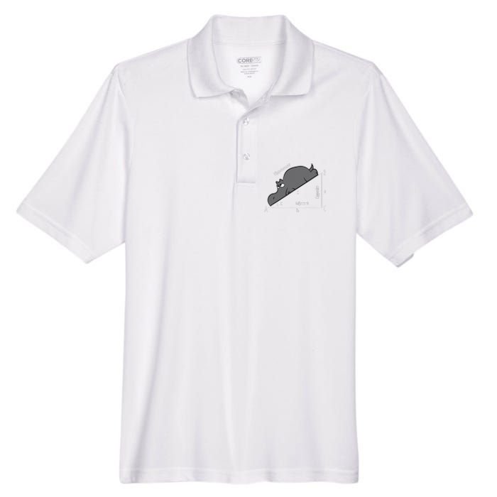 Funny Math Humor Hippotenuse Hypotenuse Funny Men's Origin Performance Pique Polo