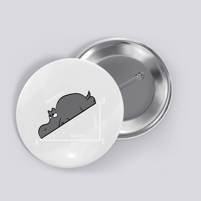 Funny Math Humor Hippotenuse Hypotenuse Funny Button