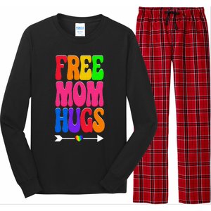 Free Mom Hugs Ally Lgbt Pride Month Gift Long Sleeve Pajama Set