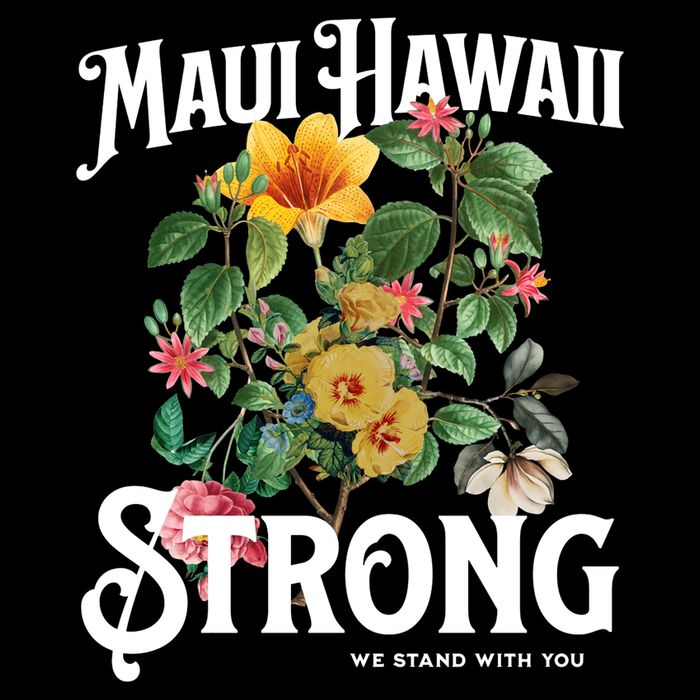 Floral Maui Hawaii Strong We Stand With Maui 16 in Basic Backpack