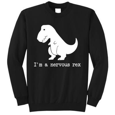 Funny Mental Health Awareness Trex Dinosaur With Anxiety Sweatshirt