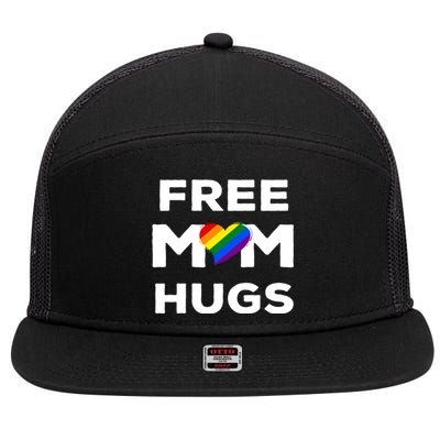 Free Mom Hugs Gift 7 Panel Mesh Trucker Snapback Hat