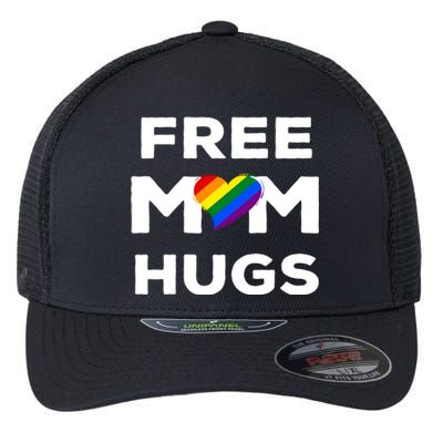 Free Mom Hugs Gift Flexfit Unipanel Trucker Cap