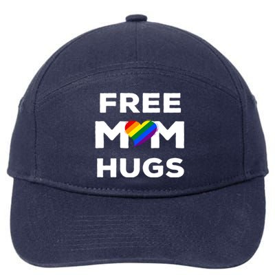 Free Mom Hugs Gift 7-Panel Snapback Hat