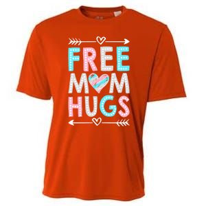 Free Mom Hugs Lgbt Pride Parades Rainbow Flag Gift Cooling Performance Crew T-Shirt