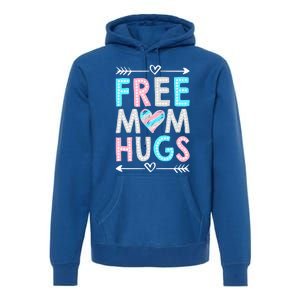 Free Mom Hugs Lgbt Pride Parades Rainbow Flag Gift Premium Hoodie