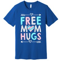 Free Mom Hugs Lgbt Pride Parades Rainbow Flag Gift Premium T-Shirt