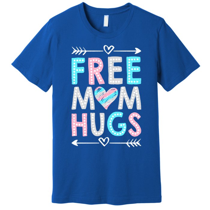 Free Mom Hugs Lgbt Pride Parades Rainbow Flag Gift Premium T-Shirt