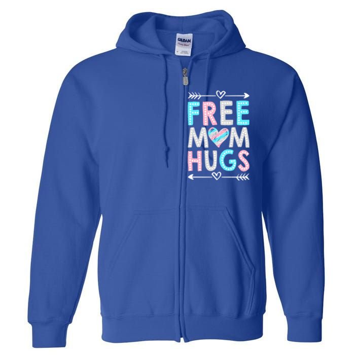 Free Mom Hugs Lgbt Pride Parades Rainbow Flag Gift Full Zip Hoodie