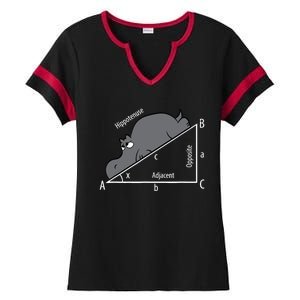 Funny Math Humor Hippotenuse Hypotenuse Funny Ladies Halftime Notch Neck Tee