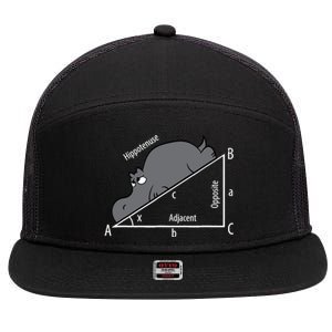 Funny Math Humor Hippotenuse Hypotenuse Funny 7 Panel Mesh Trucker Snapback Hat