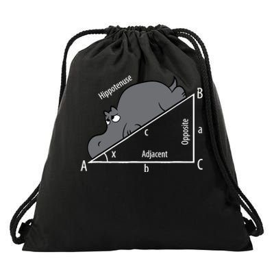 Funny Math Humor Hippotenuse Hypotenuse Funny Drawstring Bag