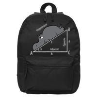 Funny Math Humor Hippotenuse Hypotenuse Funny 16 in Basic Backpack