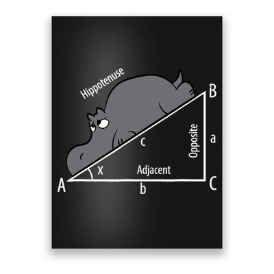 Funny Math Humor Hippotenuse Hypotenuse Funny Poster