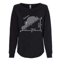 Funny Math Humor Hippotenuse Hypotenuse Funny Womens California Wash Sweatshirt