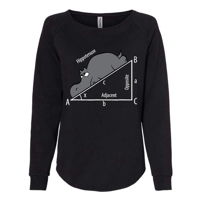 Funny Math Humor Hippotenuse Hypotenuse Funny Womens California Wash Sweatshirt