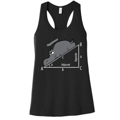 Funny Math Humor Hippotenuse Hypotenuse Funny Women's Racerback Tank