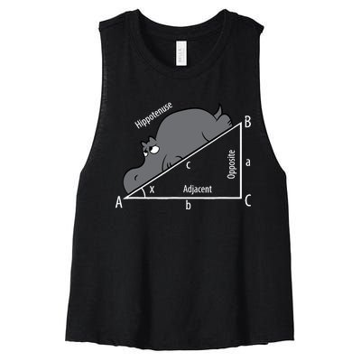 Funny Math Humor Hippotenuse Hypotenuse Funny Women's Racerback Cropped Tank