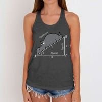 Funny Math Humor Hippotenuse Hypotenuse Funny Women's Knotted Racerback Tank