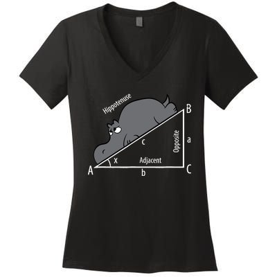 Funny Math Humor Hippotenuse Hypotenuse Funny Women's V-Neck T-Shirt