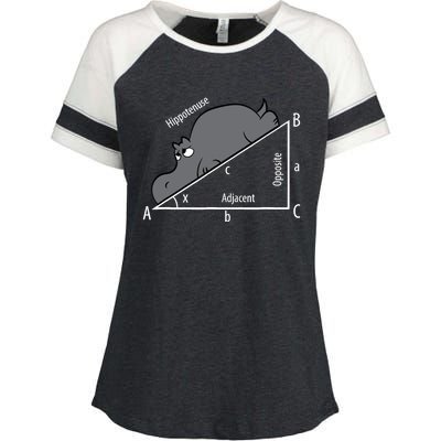 Funny Math Humor Hippotenuse Hypotenuse Funny Enza Ladies Jersey Colorblock Tee