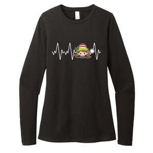 Family Matching Heartbeat Nurse Elf Holiday Christmas Gift Womens CVC Long Sleeve Shirt