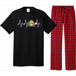 Family Matching Heartbeat Nurse Elf Holiday Christmas Gift Pajama Set