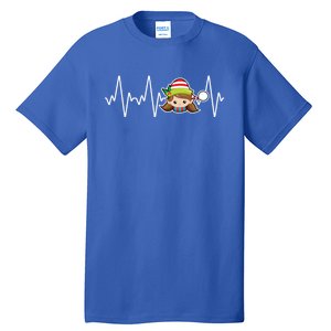 Family Matching Heartbeat Nurse Elf Holiday Christmas Gift Tall T-Shirt