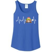 Family Matching Heartbeat Nurse Elf Holiday Christmas Gift Ladies Essential Tank