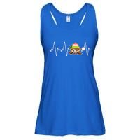 Family Matching Heartbeat Nurse Elf Holiday Christmas Gift Ladies Essential Flowy Tank