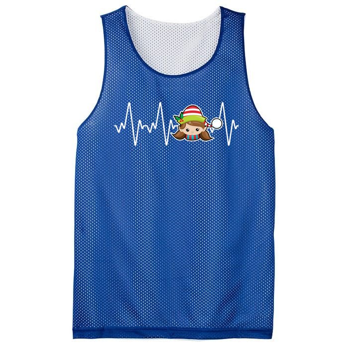 Family Matching Heartbeat Nurse Elf Holiday Christmas Gift Mesh Reversible Basketball Jersey Tank