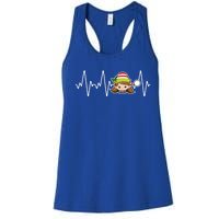 Family Matching Heartbeat Nurse Elf Holiday Christmas Gift Women's Racerback Tank