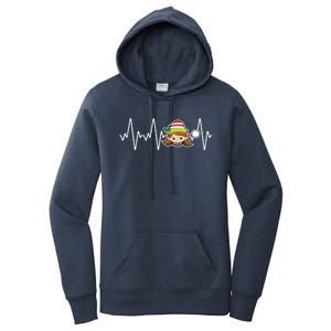 Family Matching Heartbeat Nurse Elf Holiday Christmas Gift Women's Pullover Hoodie