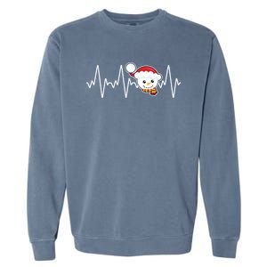 Family Matching Heartbeat Nurse Snow Holiday Christmas Great Gift Garment-Dyed Sweatshirt