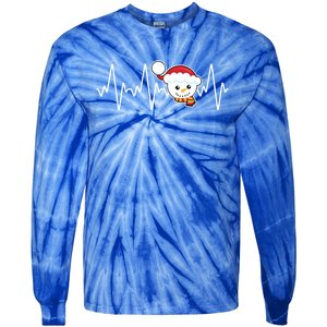 Family Matching Heartbeat Nurse Snow Holiday Christmas Great Gift Tie-Dye Long Sleeve Shirt