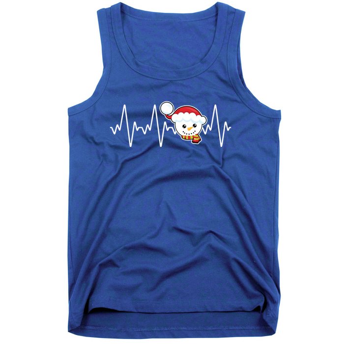 Family Matching Heartbeat Nurse Snow Holiday Christmas Great Gift Tank Top