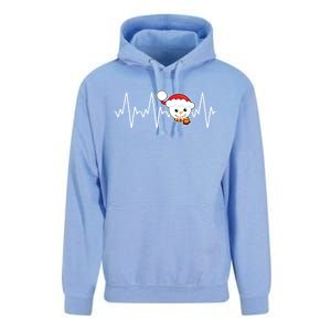 Family Matching Heartbeat Nurse Snow Holiday Christmas Great Gift Unisex Surf Hoodie