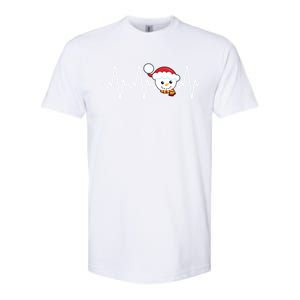 Family Matching Heartbeat Nurse Snow Holiday Christmas Great Gift Softstyle CVC T-Shirt