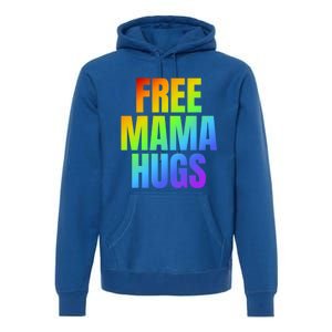 Free Mama Hugs Lgbt Pride Month Colorful Rainbow Lgbtq Mom Gift Premium Hoodie