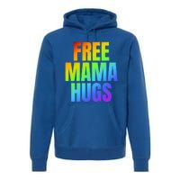 Free Mama Hugs Lgbt Pride Month Colorful Rainbow Lgbtq Mom Gift Premium Hoodie