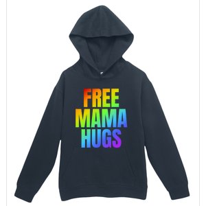 Free Mama Hugs Lgbt Pride Month Colorful Rainbow Lgbtq Mom Gift Urban Pullover Hoodie