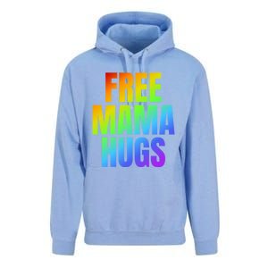 Free Mama Hugs Lgbt Pride Month Colorful Rainbow Lgbtq Mom Gift Unisex Surf Hoodie