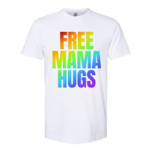 Free Mama Hugs Lgbt Pride Month Colorful Rainbow Lgbtq Mom Gift Softstyle CVC T-Shirt